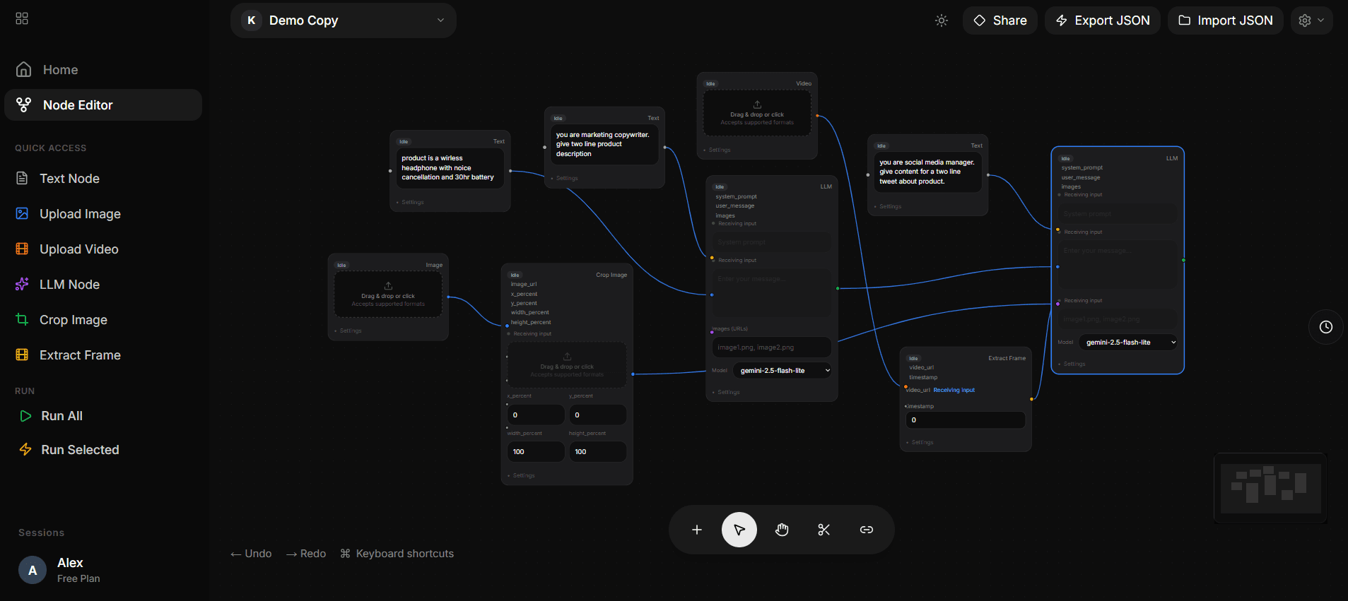 Screenshot of NextFlow - AI Creative Workflow Platform - AI/ML project